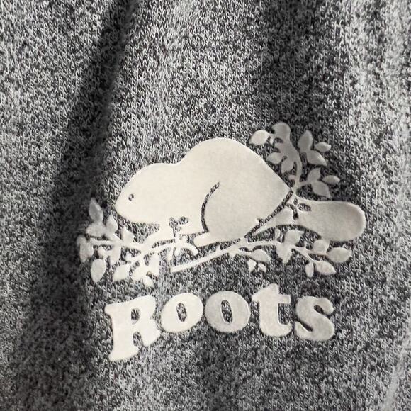 Roots Canada Sweatpants Men Medium Grey Drawstring Jogger Lounge Sweats - Picture 3 of 8
